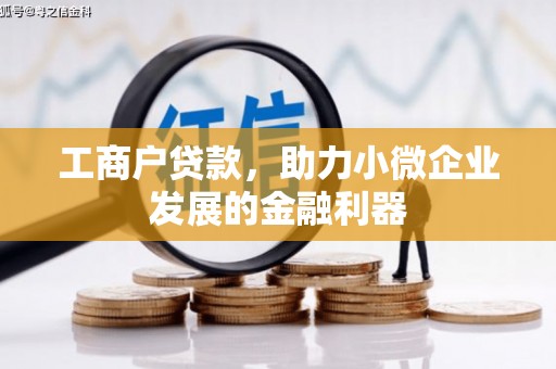 渭源工商户贷款，助力小微企业发展的金融利器