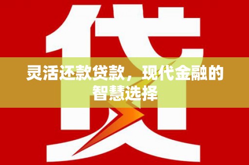 渭源灵活还款贷款，现代金融的智慧选择