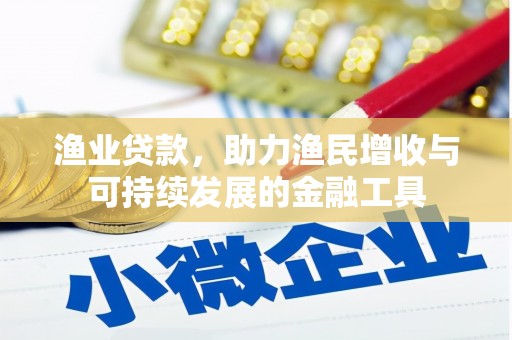渭源渔业贷款，助力渔民增收与可持续发展的金融工具