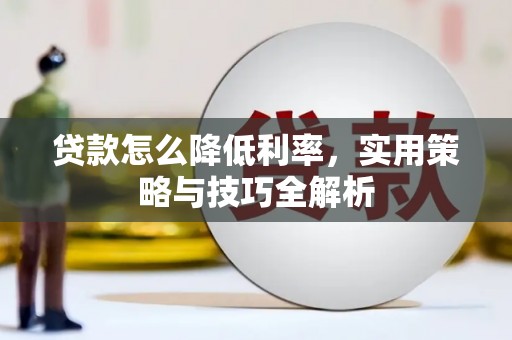 渭源贷款怎么降低利率，实用策略与技巧全解析