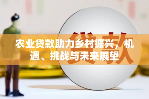 渭源农业贷款助力乡村振兴，机遇、挑战与未来展望