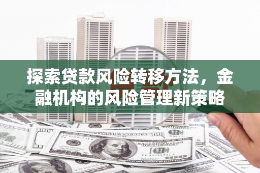 渭源探索贷款风险转移方法，金融机构的风险管理新策略