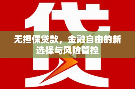 渭源无担保贷款，金融自由的新选择与风险管控