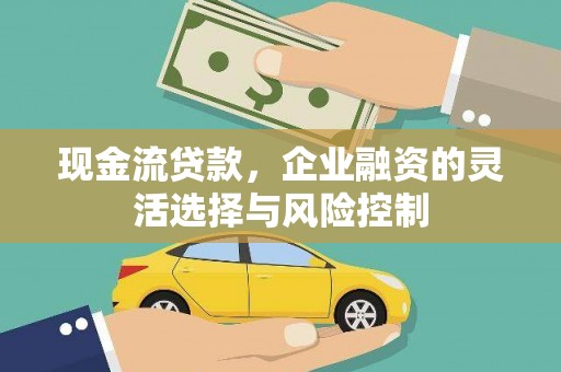 渭源现金流贷款，企业融资的灵活选择与风险控制