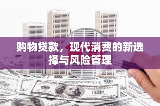 渭源购物贷款，现代消费的新选择与风险管理