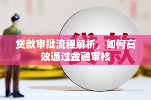 渭源贷款审批流程解析，如何高效通过金融审核