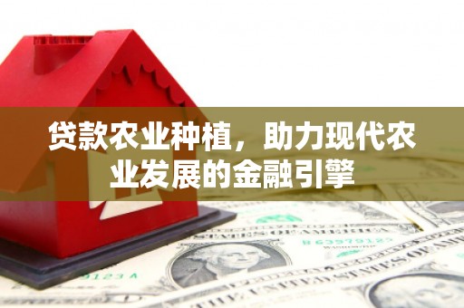 渭源贷款农业种植，助力现代农业发展的金融引擎