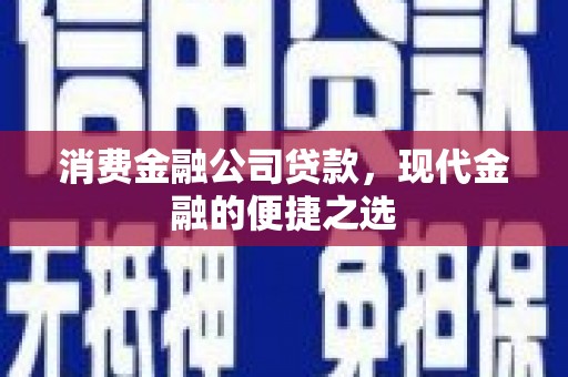 渭源消费金融公司贷款，现代金融的便捷之选