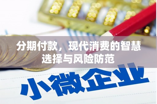 渭源分期付款，现代消费的智慧选择与风险防范