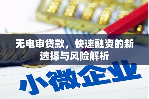 渭源无电审贷款，快速融资的新选择与风险解析