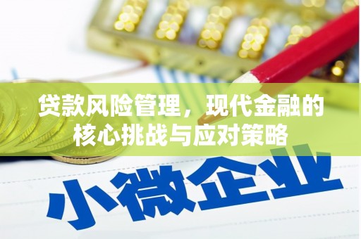 渭源贷款风险管理，现代金融的核心挑战与应对策略