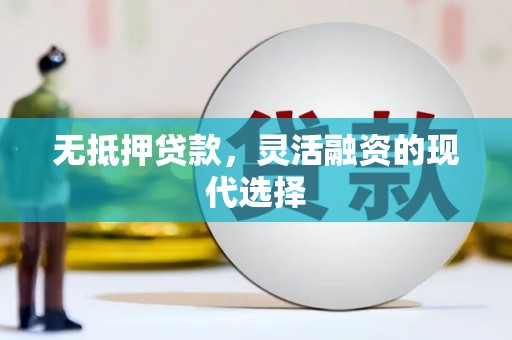 渭源无抵押贷款，灵活融资的现代选择