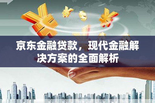 渭源京东金融贷款，现代金融解决方案的全面解析