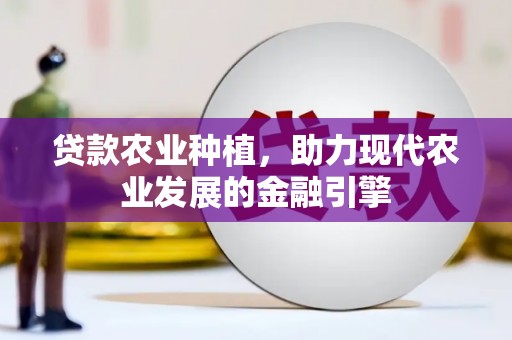 渭源贷款农业种植，助力现代农业发展的金融引擎