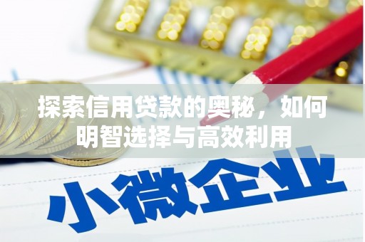 渭源探索信用贷款的奥秘，如何明智选择与高效利用