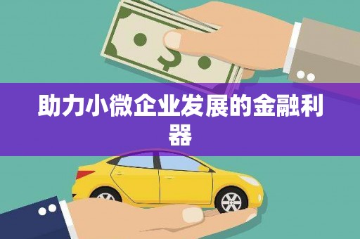 渭源助力小微企业发展的金融利器