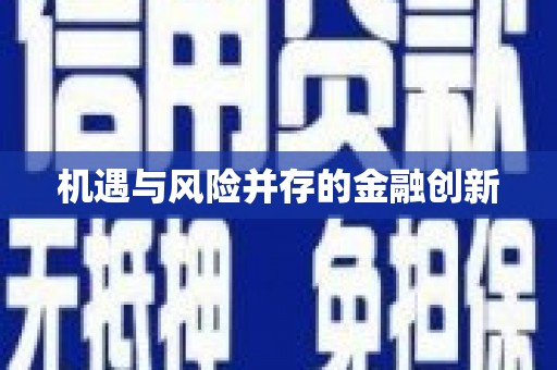 渭源机遇与风险并存的金融创新